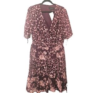 Lane Bryant Floral Dress Purple
